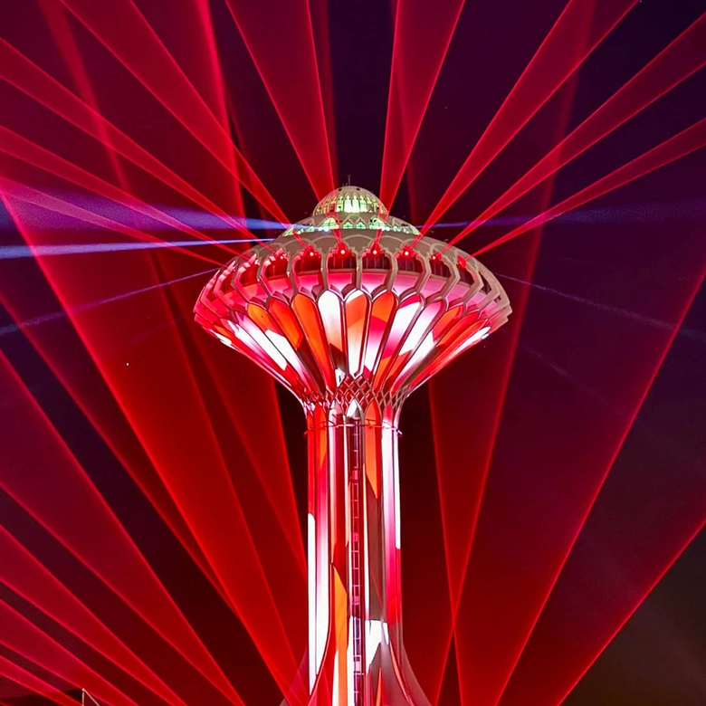 Architectural laser projection