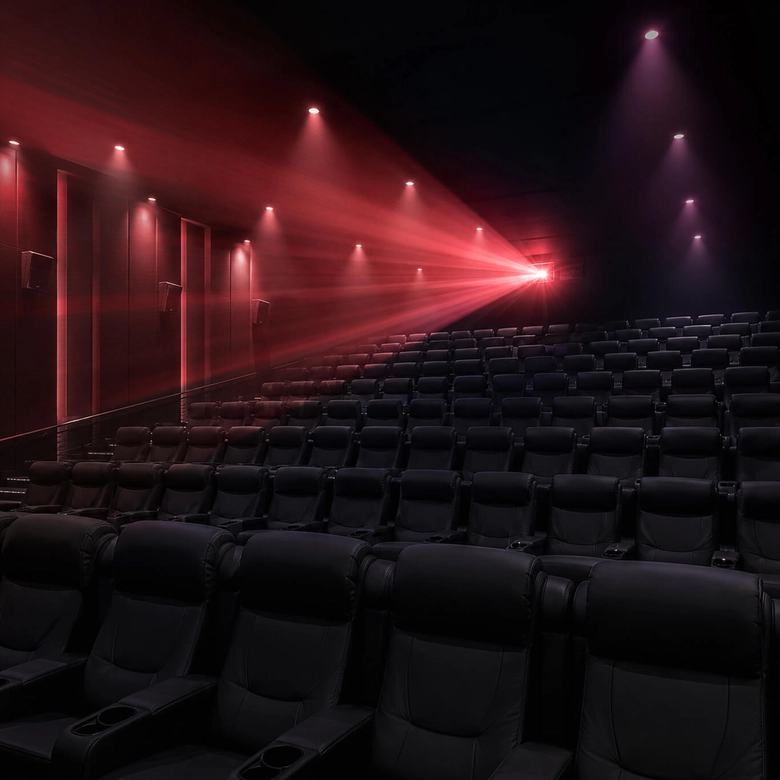 Laser cinema projection