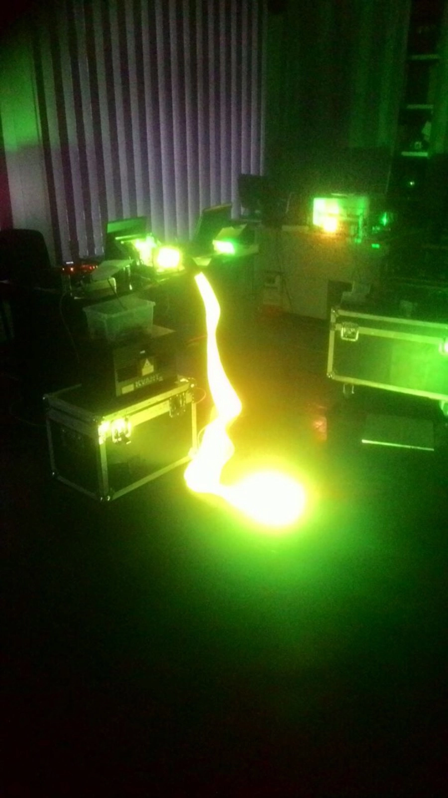 6W RGB Laser Coupled into Luminous Fiber